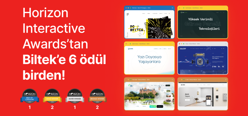 23. Horizon Interactive Awards'tan 6 ödülle döndük!